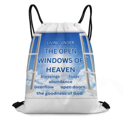 Custom Drawstring Bags with Waffle Cloth Designs