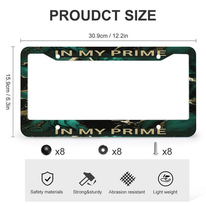 License Plate Frames with 4 Round Holes (1 Pair)