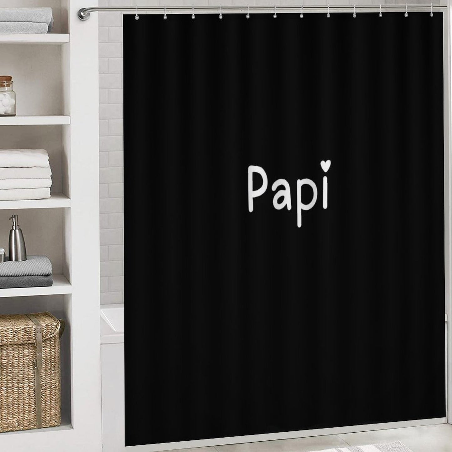 Shower Curtain Set with 3 Rugs