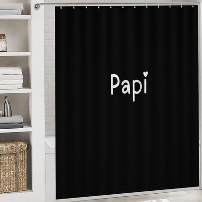 Shower Curtain Set with 3 Rugs