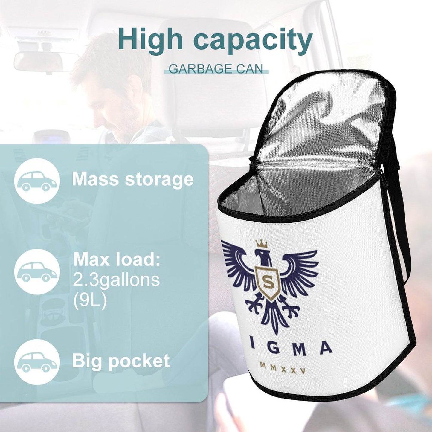 Collapsible Car Trash Bin