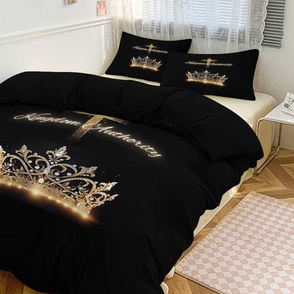 3-Piece Bedding Set-86"×70"/ 218×177cm (Dual-sideded Printing)