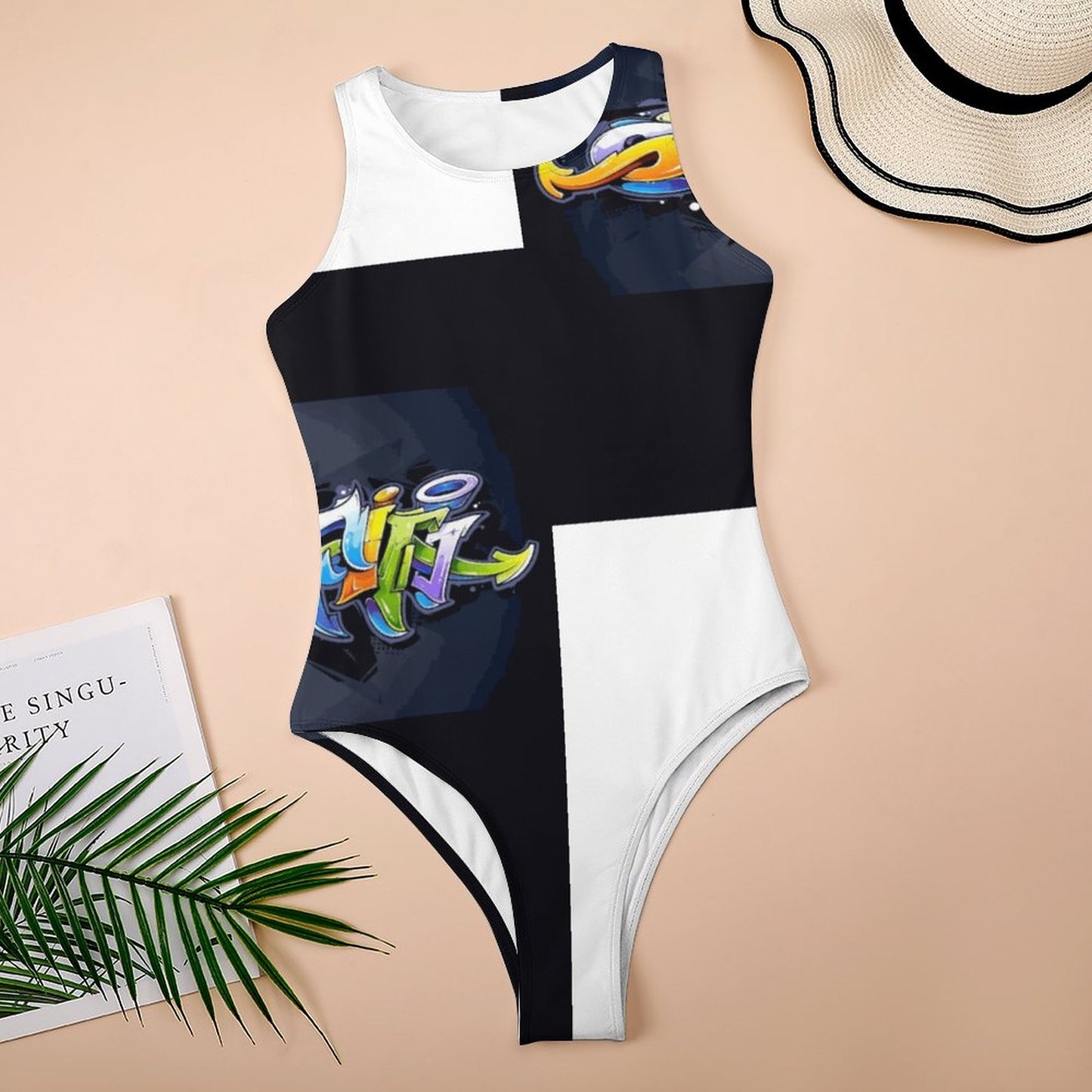 COLORFUL GRAFFITI Tank Top Bodysuit