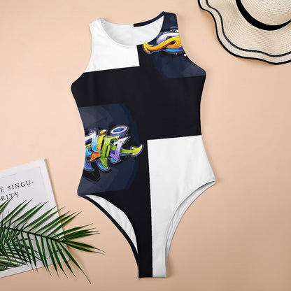 COLORFUL GRAFFITI Tank Top Bodysuit