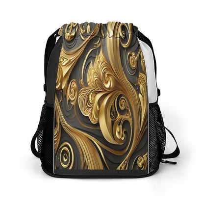Waffle Cloth Sprots Drawstring Bag (Multi-Sites)