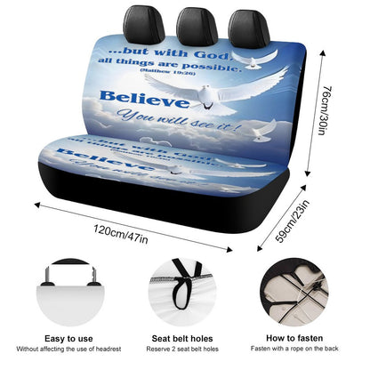 Back Seat Cover for Cars-BELIEVE