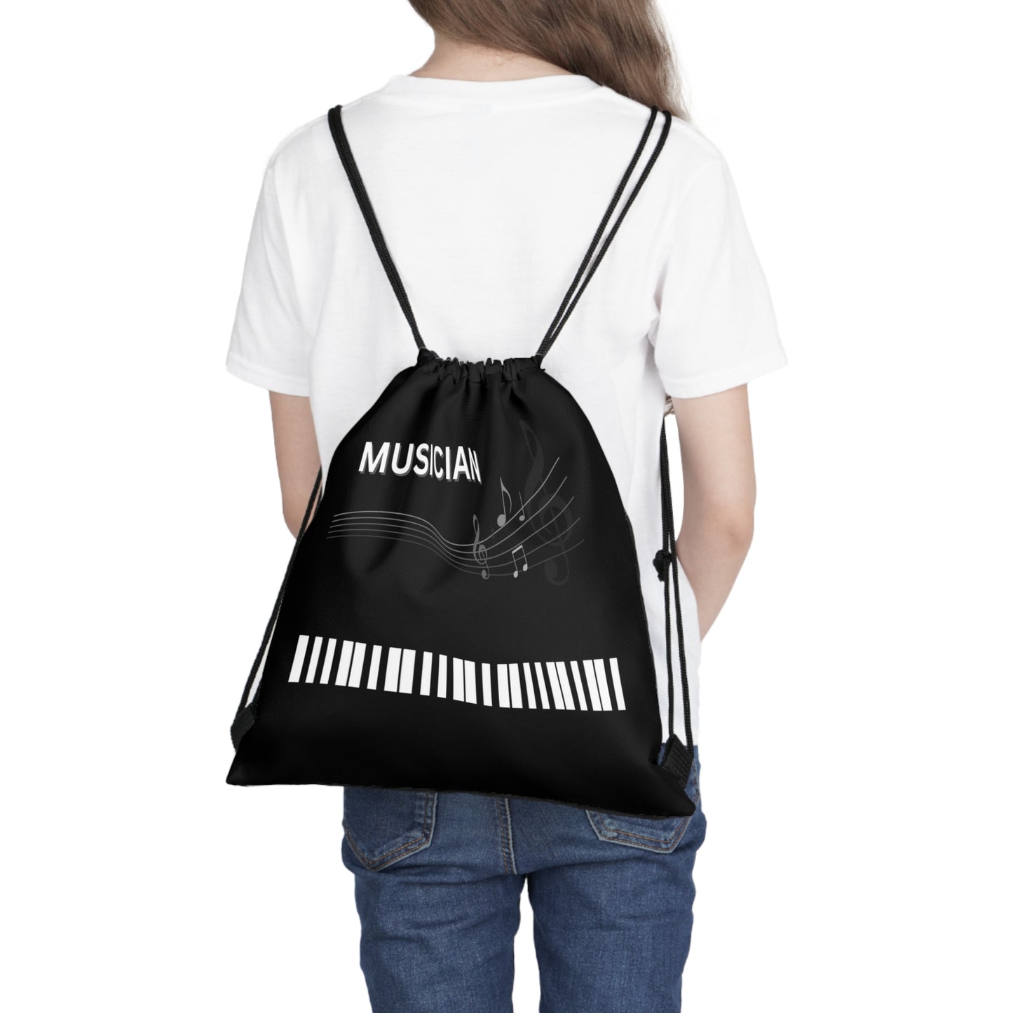 MUSICIAN'S PIANO Outdoor Drawstring Bag