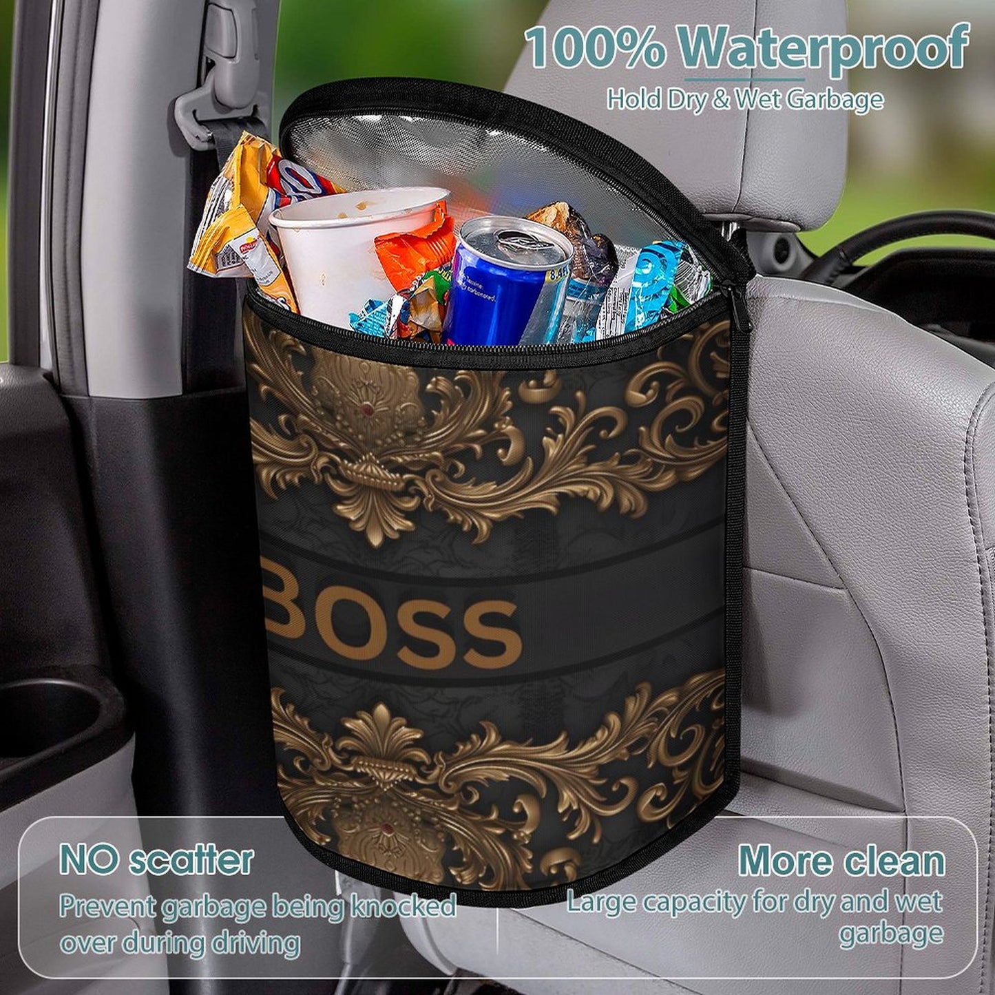 Collapsible Car Trash Bin