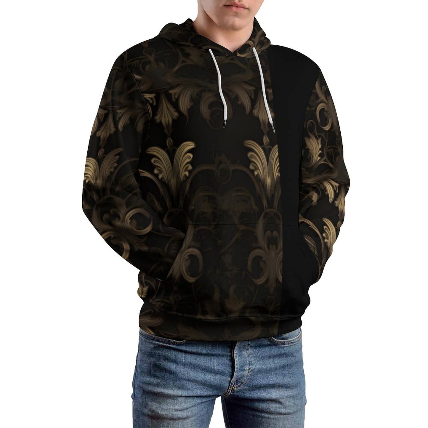 230gsm Men's Cool Hoodie with Double-layer Cap (All-Over Printing)
