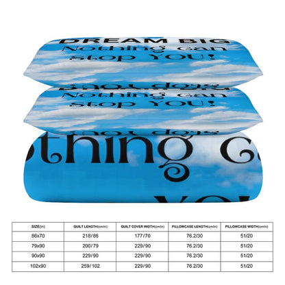 3-Piece Bedding Set-102"x90"/ 259x229cm (Dual-sided Printing)