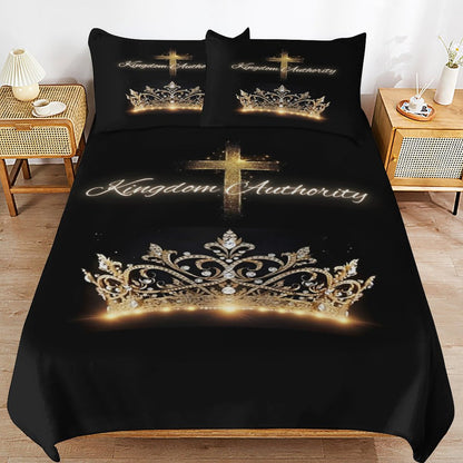 3-Piece Bedding Set-90"x90"/ 229x229cm (Dual-sided Printing)