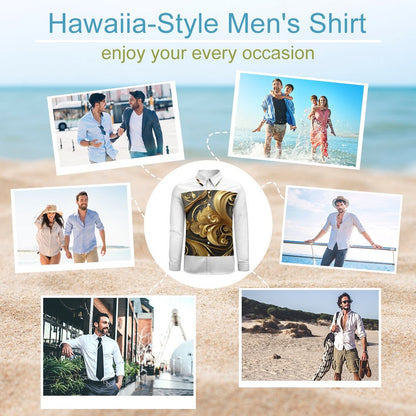 Men's Long Sleeve Shirt with Pocket(All-Over Printing)