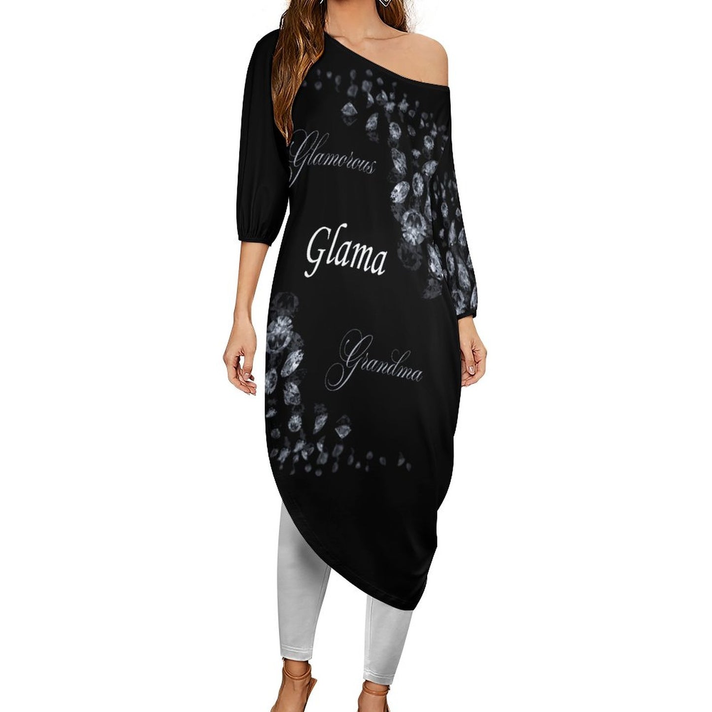 Diagonal Shoulder Two Piece Set VTZ (All-Over Printing)