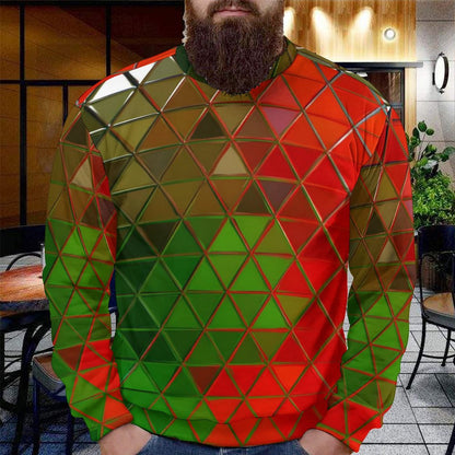 GLASS PRISM Round Neck Men's Sweatshirt-S-5XL