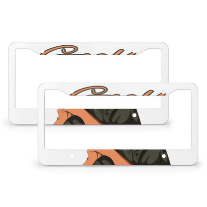 License Plate Frames with 4 Round Holes (1 Pair)