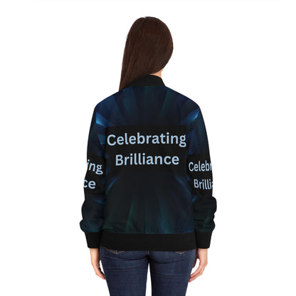 CELEBRATING BRILLIANCE Women's Bomber Jacket (SMALL-2XL) (for groups or events)