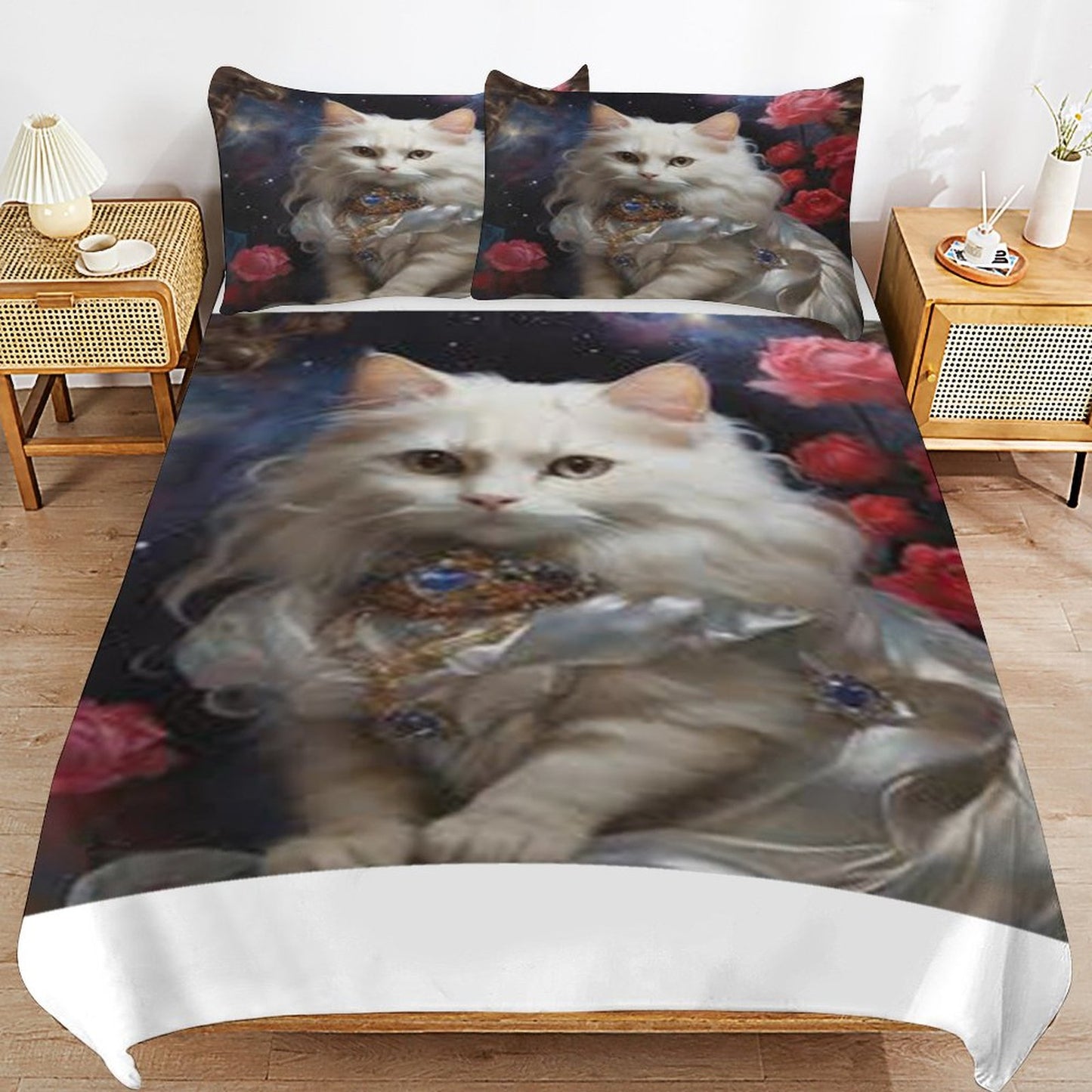 3-Piece Bedding Set-90"x90"/ 229x229cm (Dual-sided Printing)
