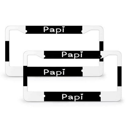 License Plate Frames with 4 Round Holes (1 Pair)-PAPI
