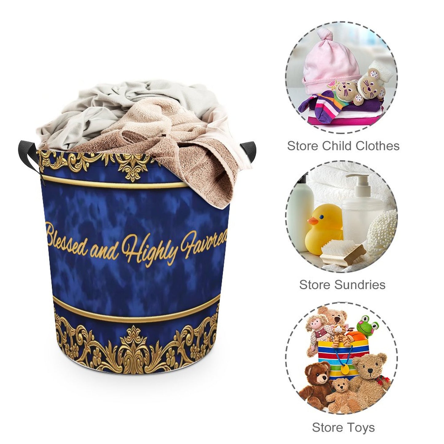 Oxford Collapsible Laundry Basket