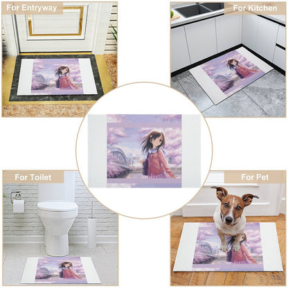 Crystal Velvet Bedroom Floor Mat