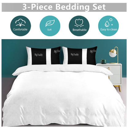 3-Piece Bedding Set-86"×70"/ 218×177cm (Dual-sidede Printing)