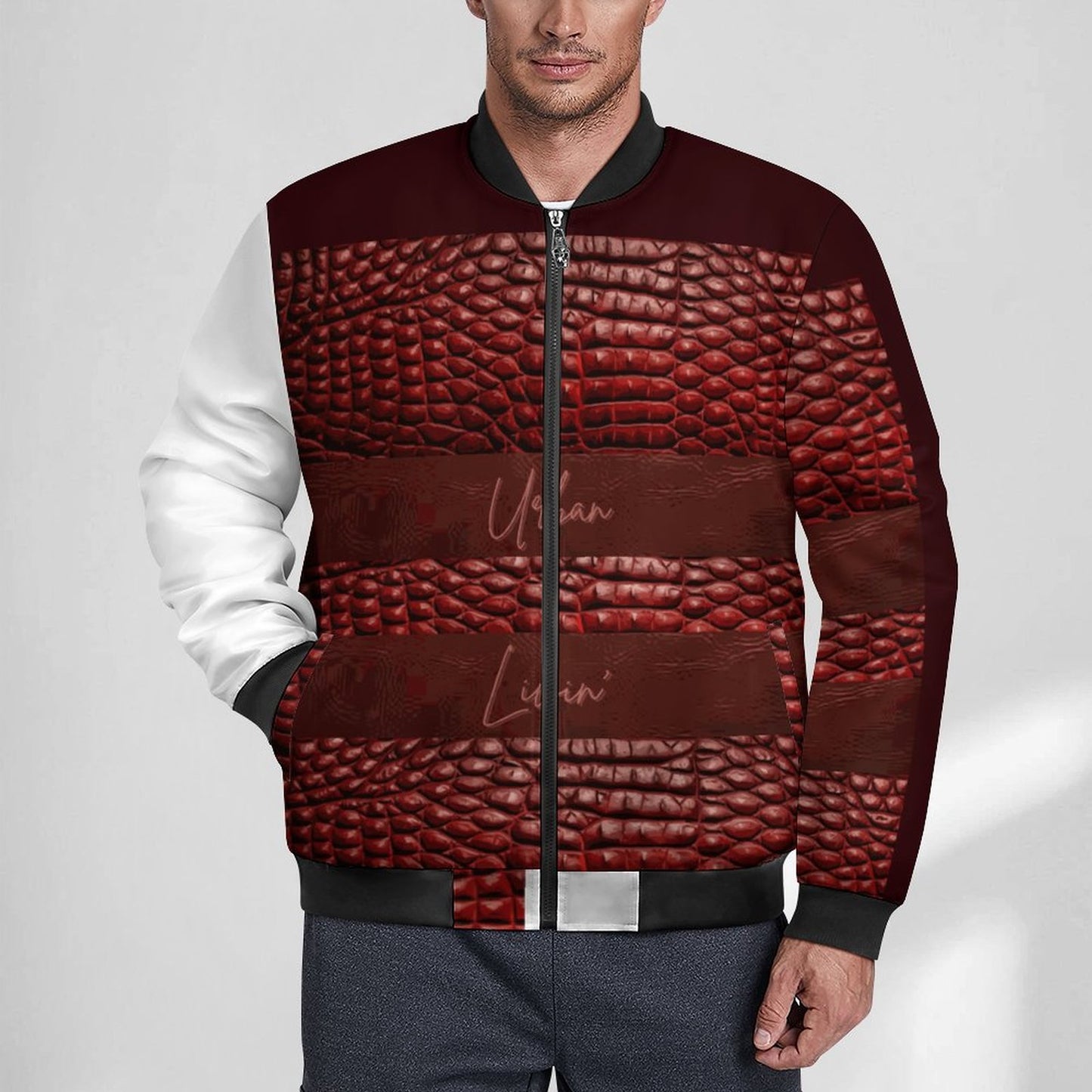 180gsm Zipper Bomber Jacket BMJ (All-Over Printing)