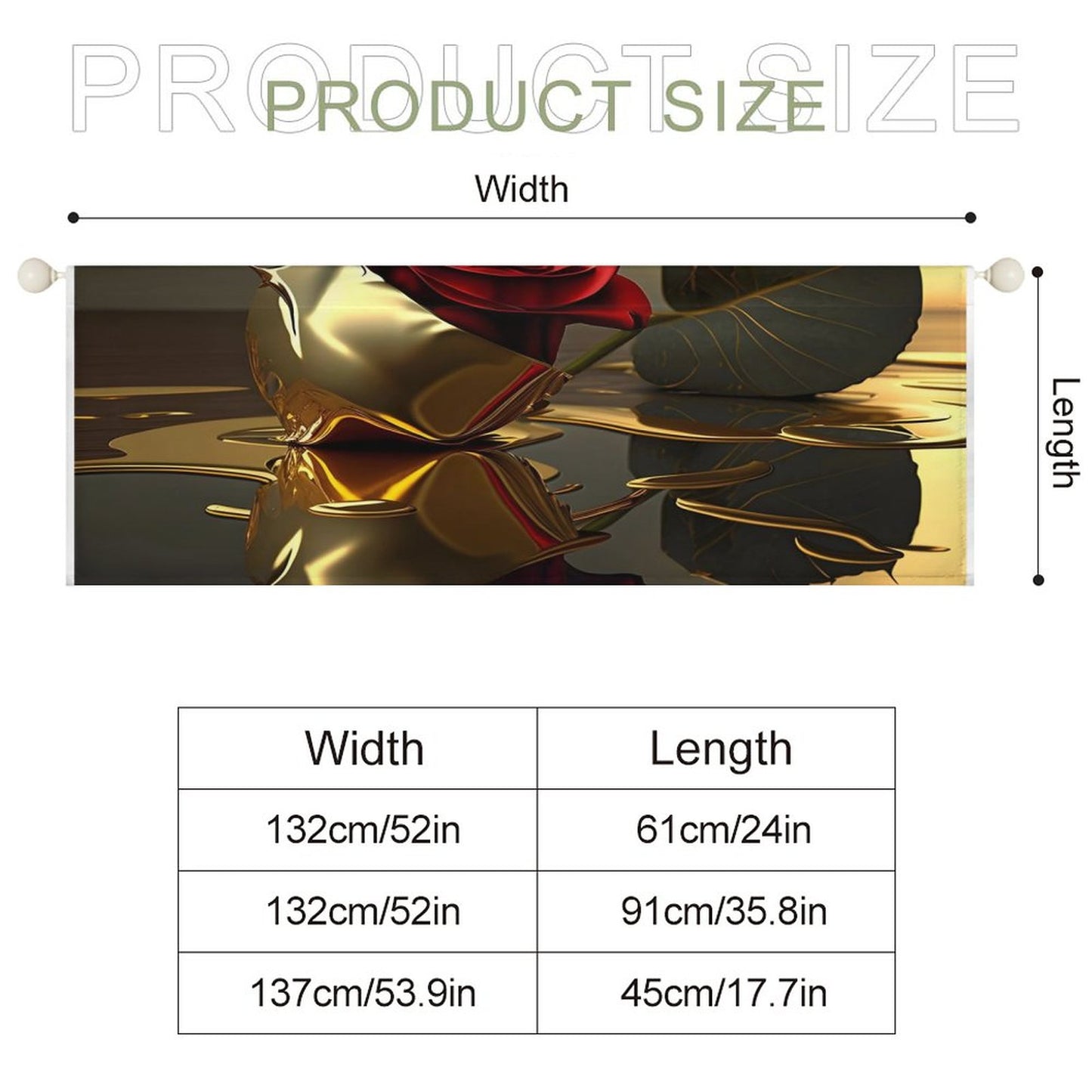 Short Window Curtains(All-Over Printing)