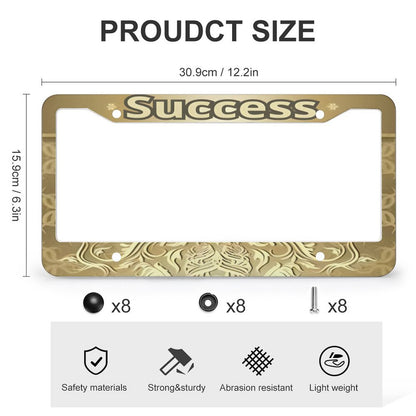 License Plate Frames with 4 Round Holes (1 Pair)