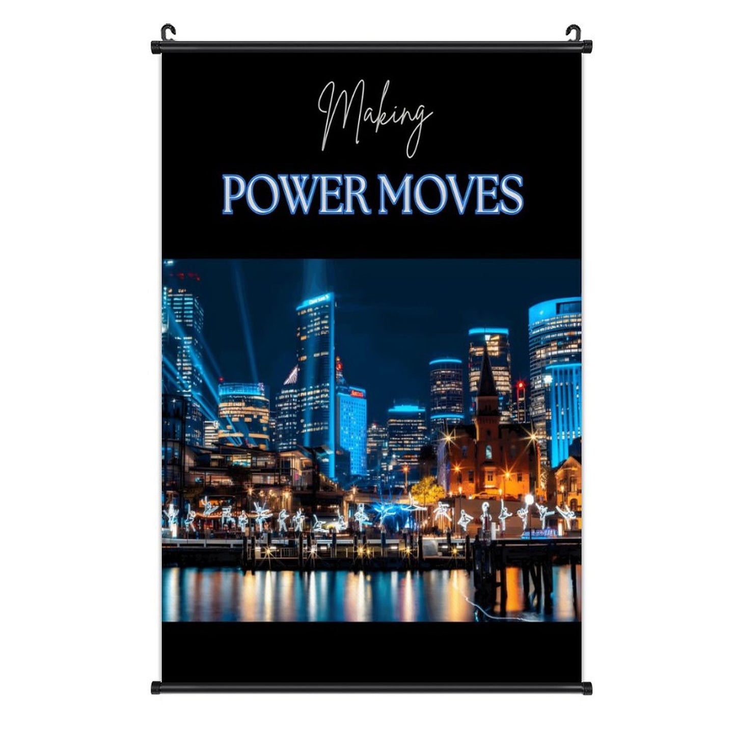 Canvas Hanging Poster with Scrolls-16"x24"/ 40x60cm
