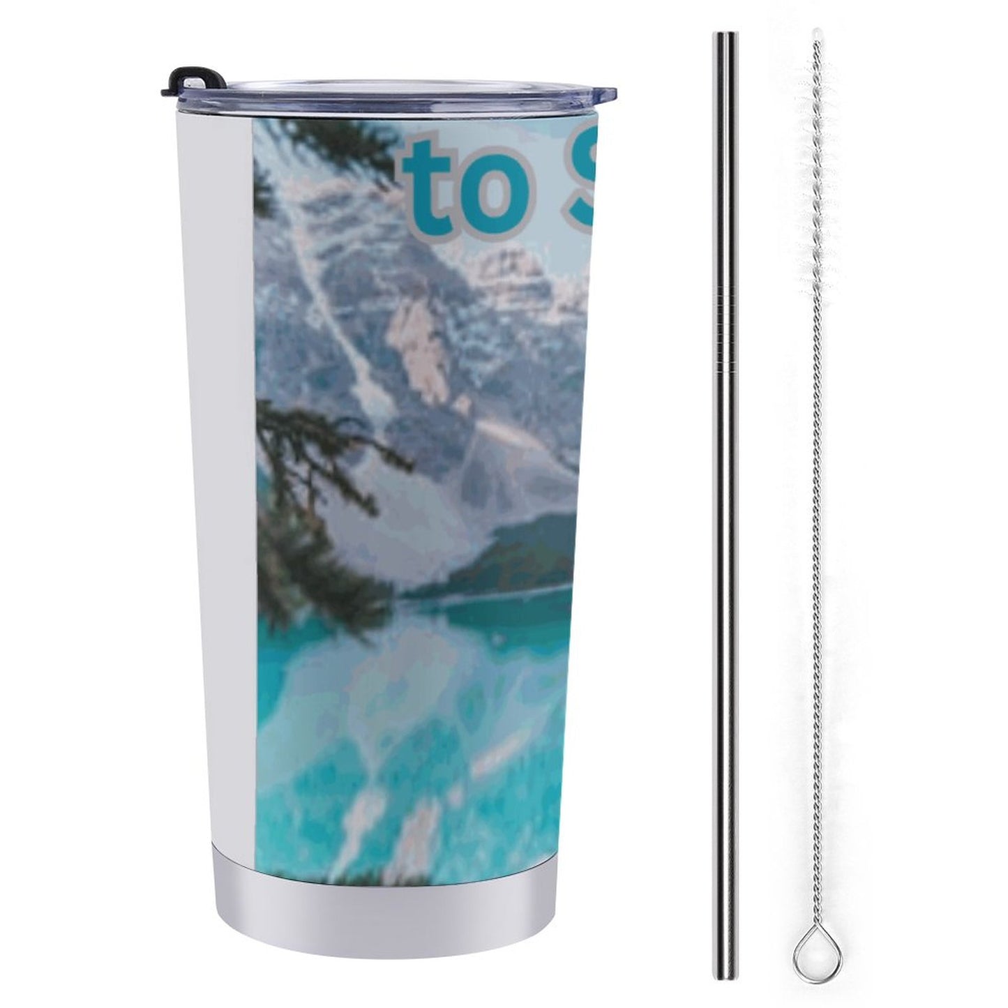 Car Travel Mug Set with Cleaning Kit (590ml/20oz)
