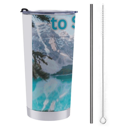 Car Travel Mug Set with Cleaning Kit (590ml/20oz)