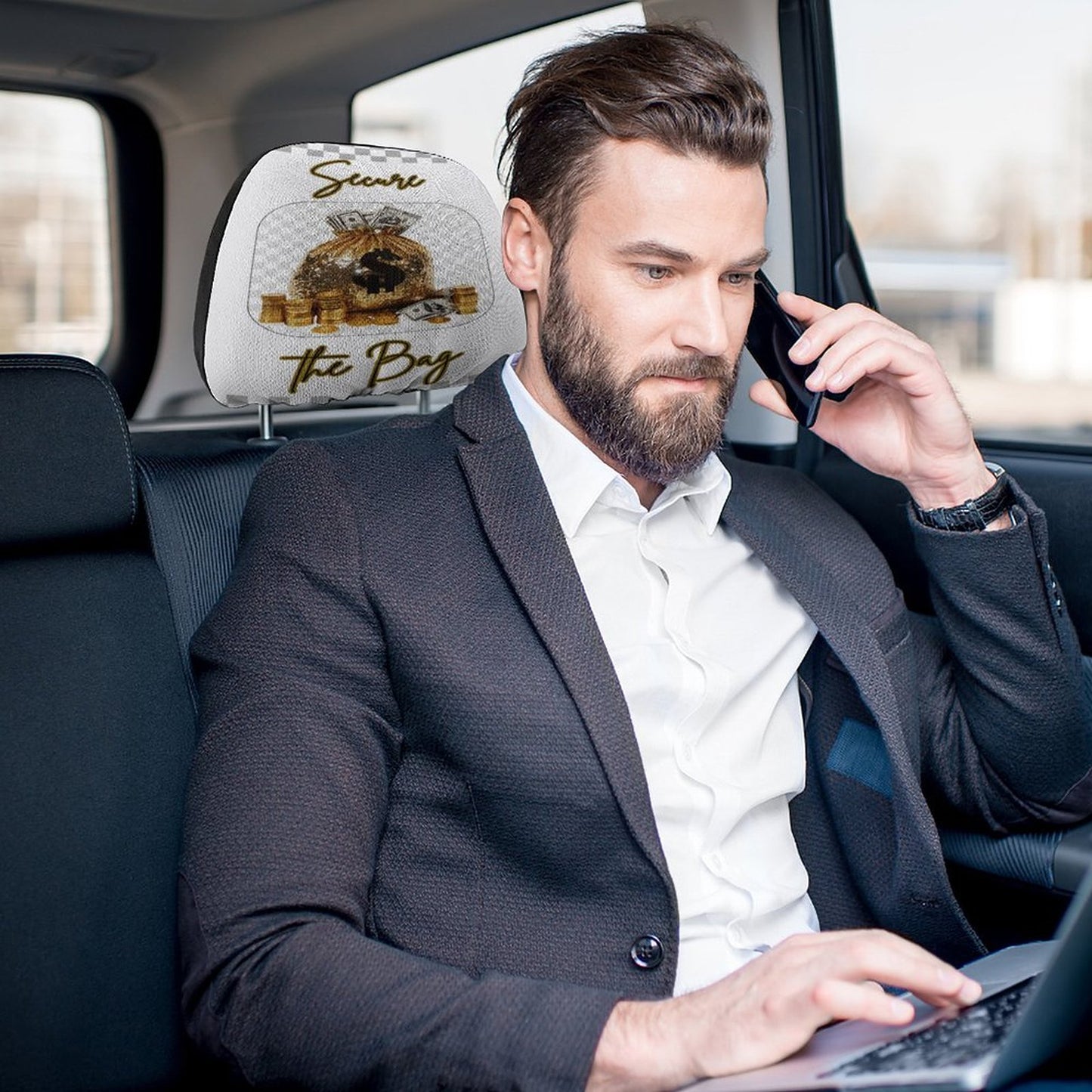 Custom Car Headrest Covers
