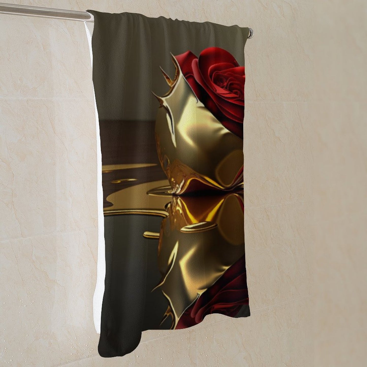 ROSE IN GOLD Bath Towel 70x140