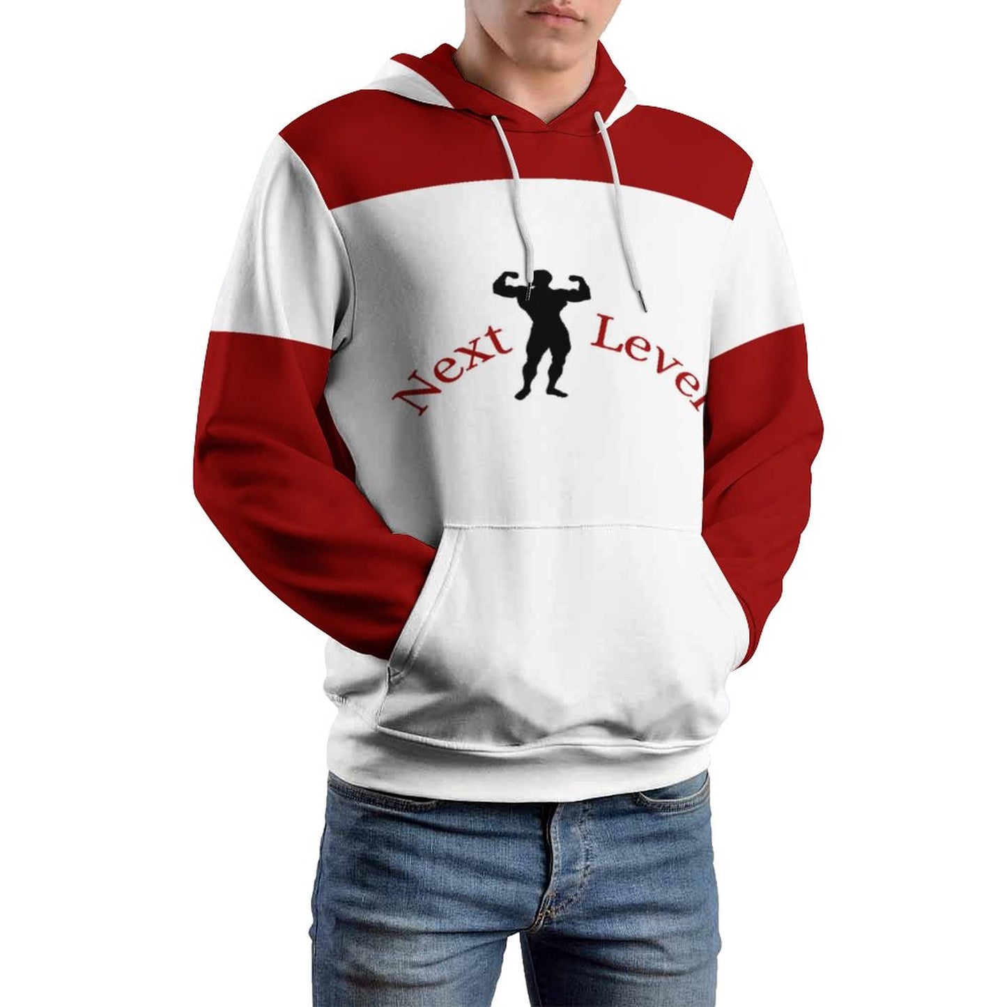 230gsm Men's Personalized Hoodie with Double-layer Cap (All-Over Printing)