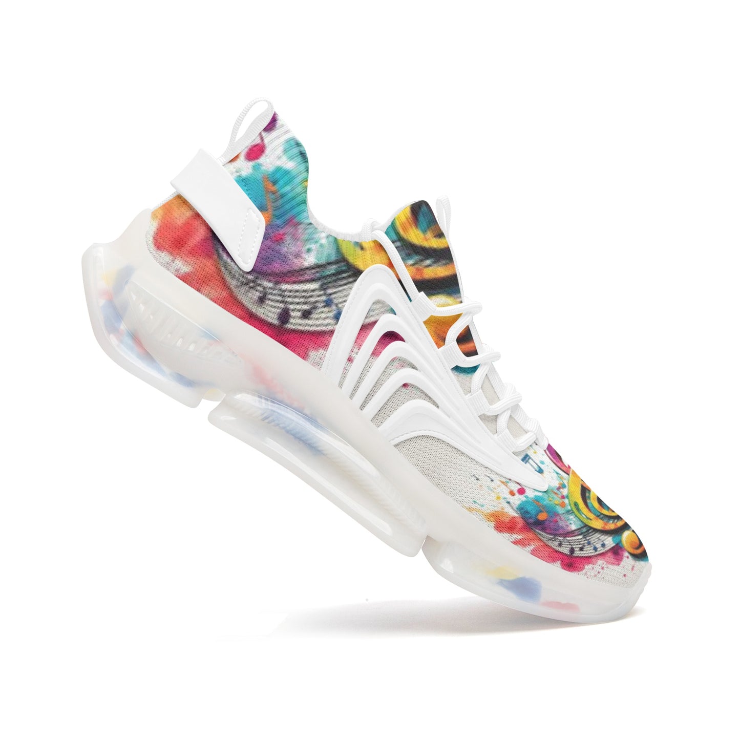 MUSIC GRAFFITI Unisex Low Top Mesh Sneakers