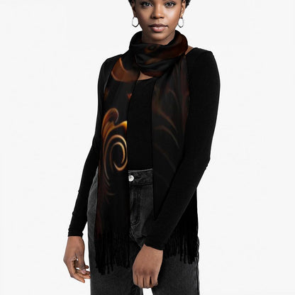 Cashmere-like Tassel Scarf (All-Over Printing)