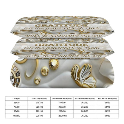 3-Piece Bedding Set-102"x90"/ 259x229cm (Dual-sided Printing)