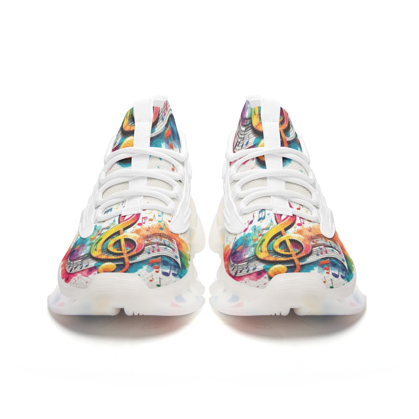 MUSIC GRAFFITI Unisex Low Top Mesh Sneakers