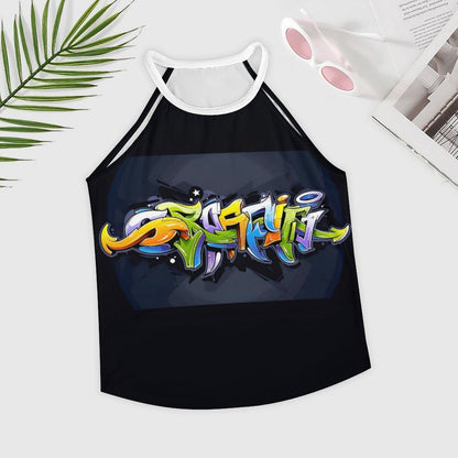 COLORFUL GRAFFITI Crewneck Tank Top-SMALL-5XL