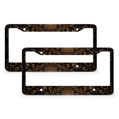 License Plate Frames with 4 Round Holes (1 Pair)