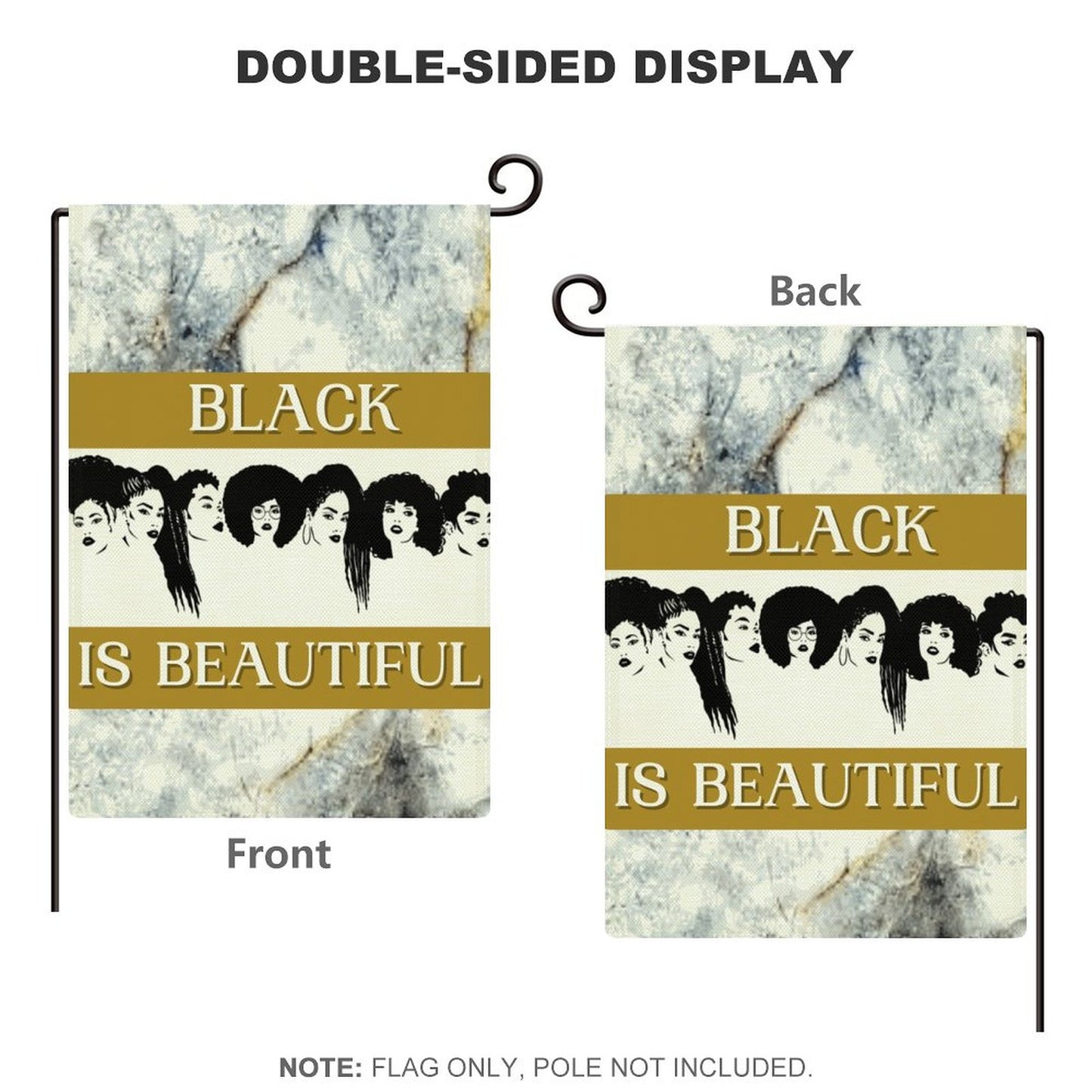 Personalized Flax Garden Flag (Identical Dual-sided Printing)