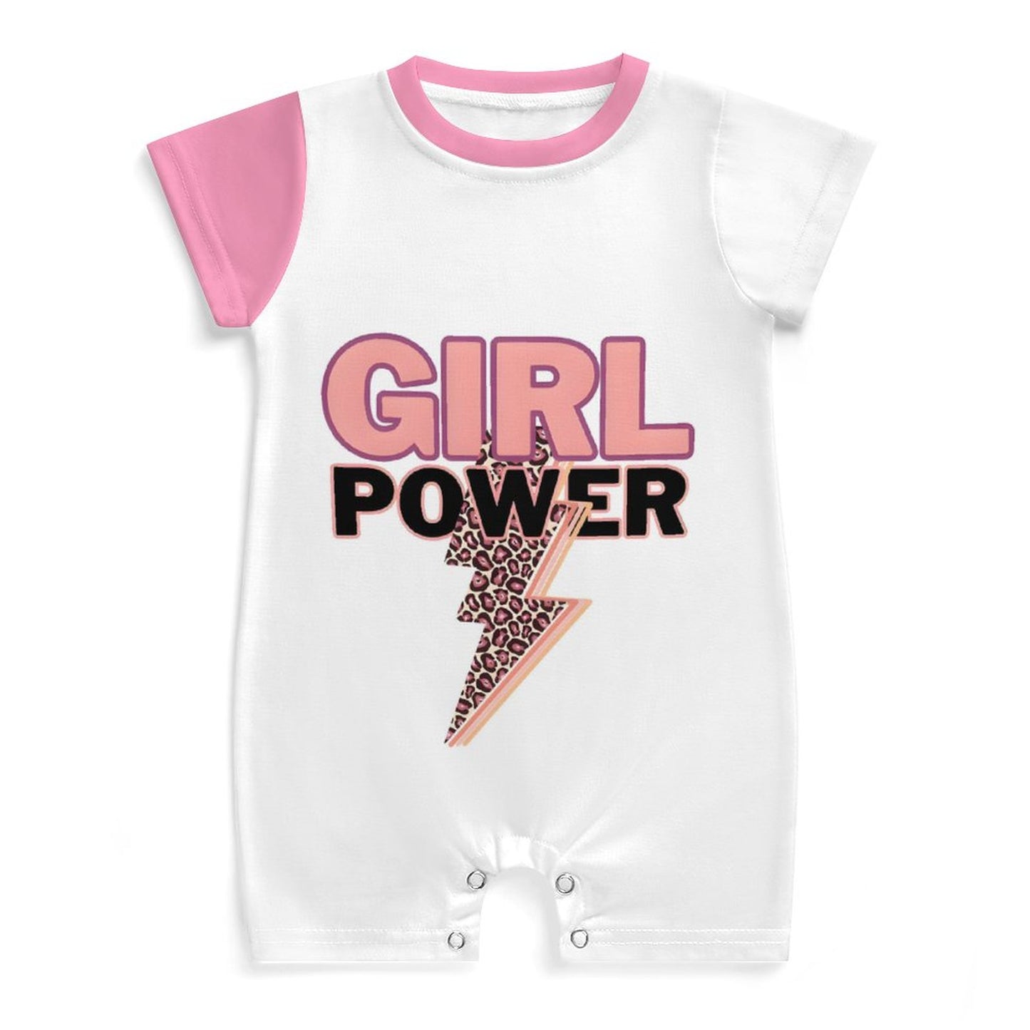Short Sleeve Baby Bodysuit Romper PLR (All-Over Printing)
