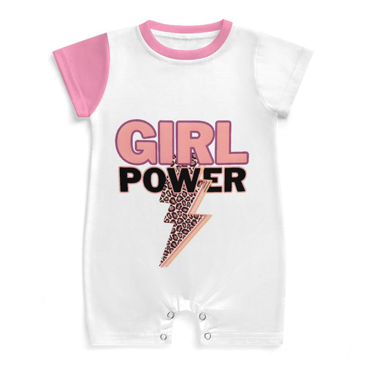 Short Sleeve Baby Bodysuit Romper PLR (All-Over Printing)