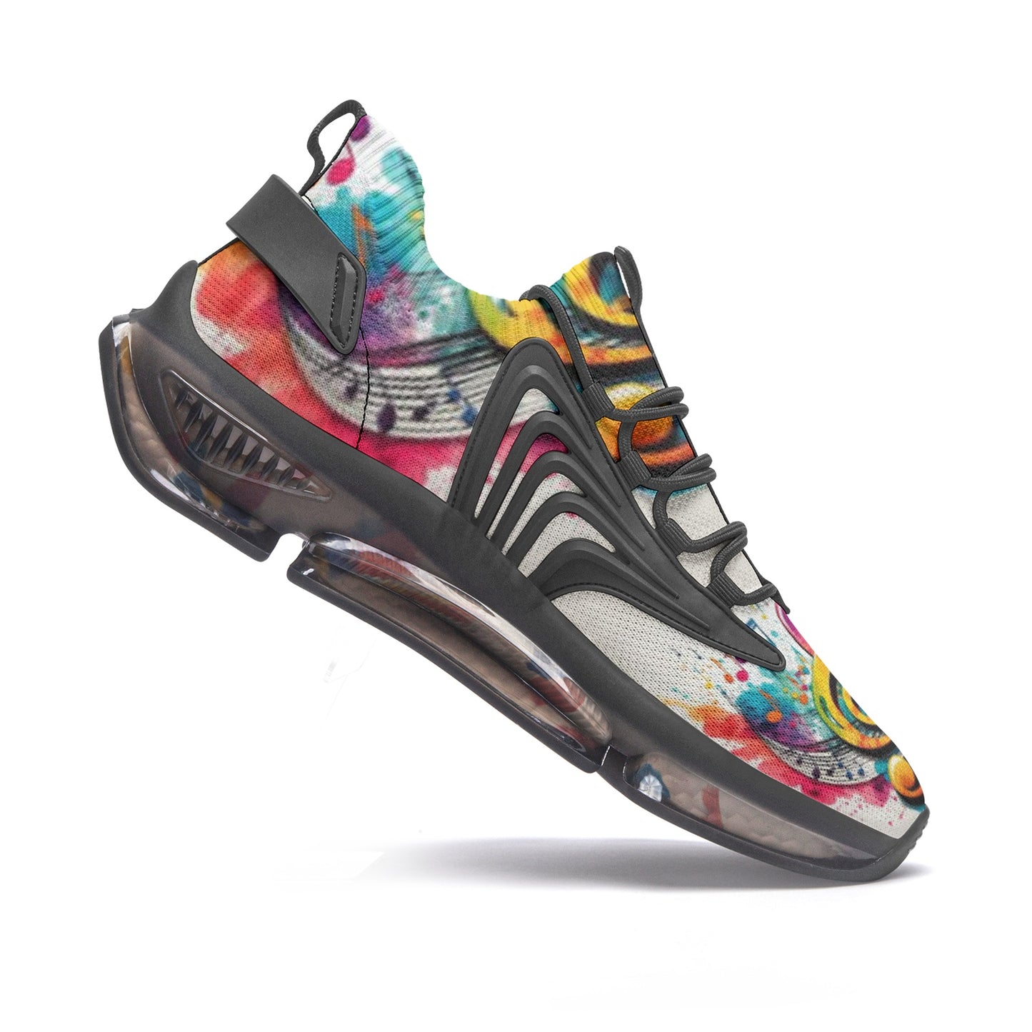 MUSIC GRAFFITI Unisex Low Top Mesh Sneakers
