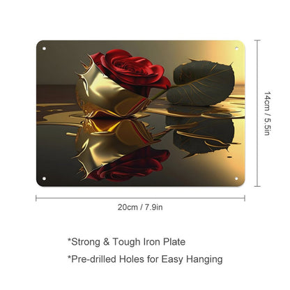 Horizontal Personalized Metal Wall Art Tin Sign-5.5"x7.9"/14x20cm
