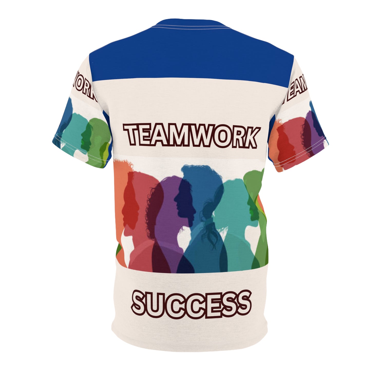 TEAMWORK SUCCESS Unisex Tee on blue (for groups or events)