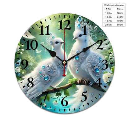 Wooden Wall Clock-9.84"x9.84"/ 25x25cm