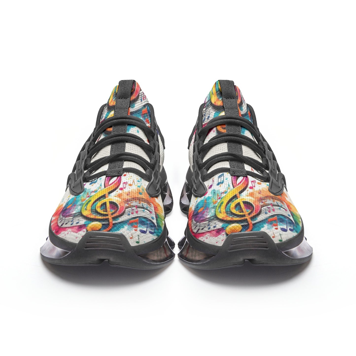 MUSIC GRAFFITI Unisex Low Top Mesh Sneakers