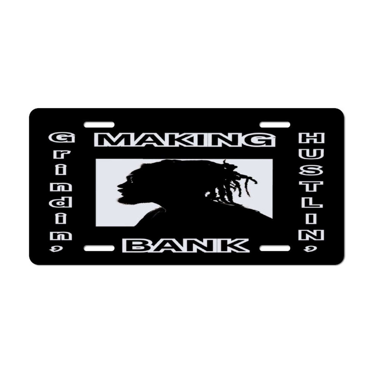 Car License Plate-11.8”x5.9”-MAKING BANK