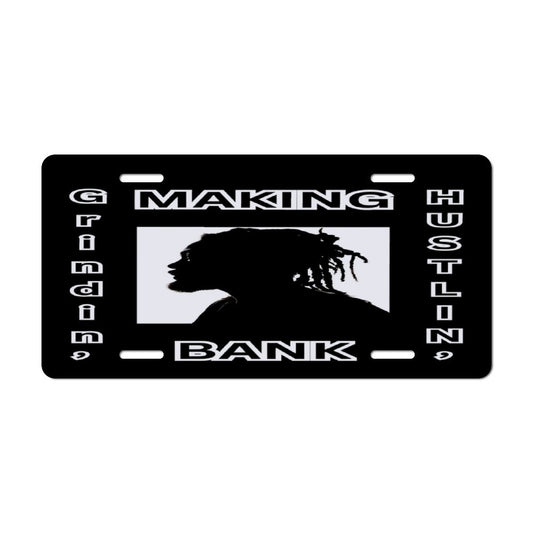 Car License Plate-11.8”x5.9”-MAKING BANK
